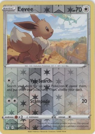 SWSH Evolving Skies 125/203 Eevee Reverse