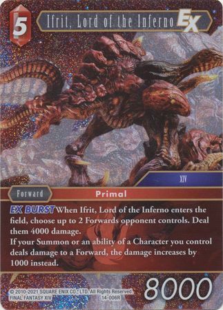 Final Fantasy Opus XIV 14-006 Ifrit, Lord of the Inferno Foil