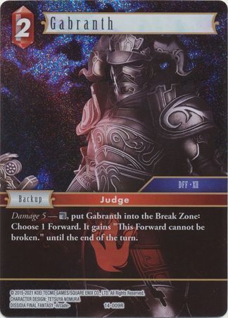 Final Fantasy Opus XIV 14-009 Gabranth Foil