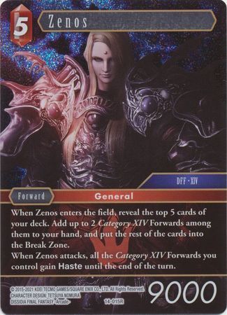 Final Fantasy Opus XIV 14-015 Zenos Foil