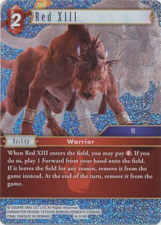 Final Fantasy Opus XIV 14-019 Red XIII Foil