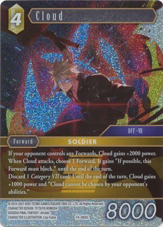 Final Fantasy Opus XIV 14-065 Cloud Foil