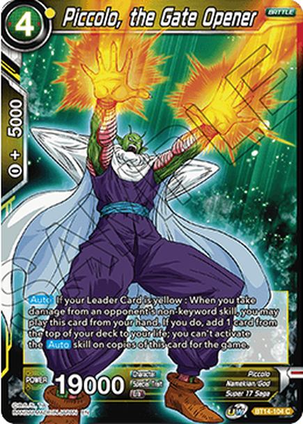 Cross Spirits BT14-104 Piccolo The Gate Opener