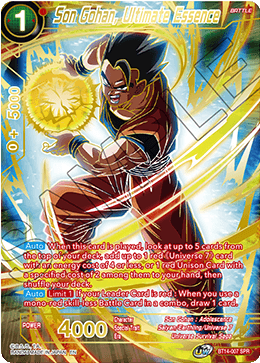 Cross Spirits BT14-007 SPR Son Gohan Ultimate Essence Sealed