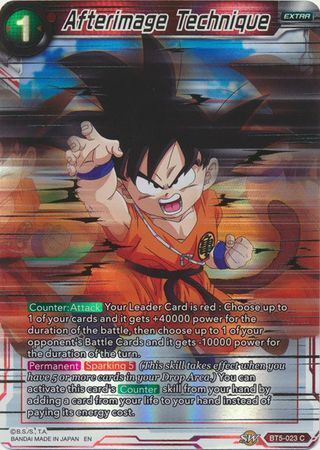 Dragon Ball Super Card Game - Mythic MB-01 BT5-023 Afterimage Technique [Gold Stamp]