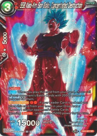 Dragon Ball Super Card Game - Mythic MB-01 DB2-001 SSB Kaio-Ken Son Goku, Concentrated Destruction