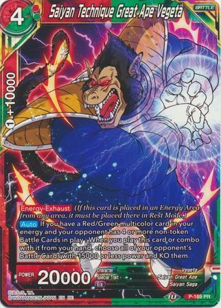 Dragon Ball Super Card Game - Mythic MB-01 P-169 Saiyan Technique Great Ape Vegeta