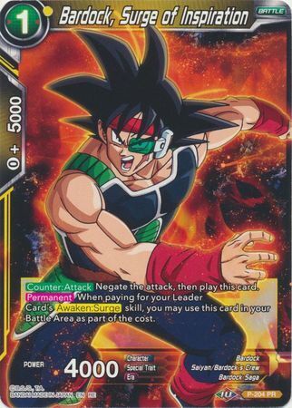 Dragon Ball Super Card Game - Mythic MB-01 P-204 Bardock, Surge of Inspiration