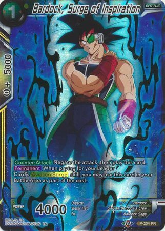 Dragon Ball Super Card Game - Mythic MB-01 P-204 Bardock, Surge of Inspiration [Gold Stamp]