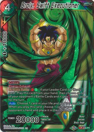 Dragon Ball Super Card Game - Mythic MB-01 P-205 Broly, Swift Executioner [Gold Stamp]