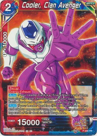 Dragon Ball Super Card Game - Mythic MB-01 P-209 Cooler, Clan Avenger