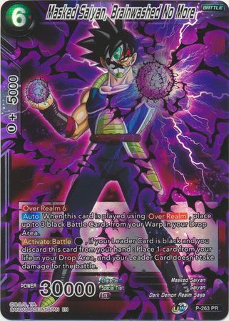 Dragon Ball Super Card Game - Mythic MB-01 P-263 Masked Saiyan, Brainwashed No More [Gold Stamp]