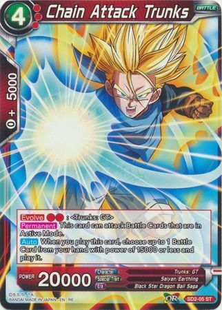 Dragon Ball Super Card Game - Mythic MB-01 SD2-05 Chain Attack Trunks