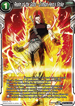 Realm Of The Gods BT16-125 Realm of the Gods - Crimson Hero's Strike