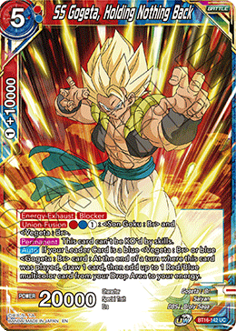 Realm Of The Gods BT16-142 SS Gogeta, Holding Nothing Back