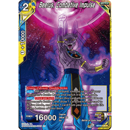 Realm Of The Gods BT16-128 Beerus, Combative Impulse Foil