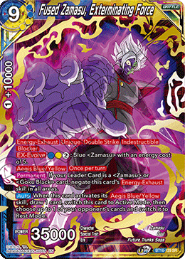 Realm Of The Gods BT16-129 Fused Zamasu, Exterminating Force Sealed