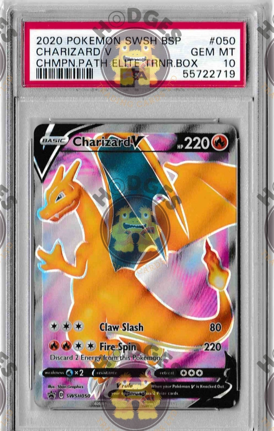 Sword & Shield Champions Path Promo SWSH050 Charizard V  PSA Graded Gem Mint 10