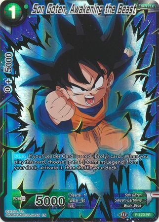 Dragon Ball Super Card Game - Mythic MB-01 P-179 Son Goten, Awakening the Beast [Gold Stamp]