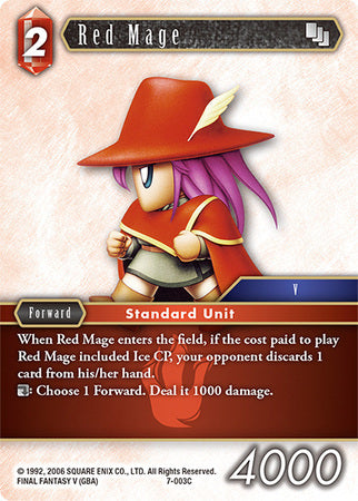 Final Fantasy Opus VII 7-003 Red Mage