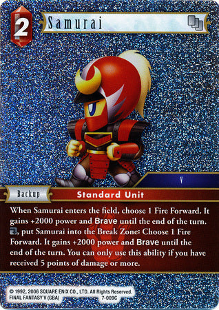 Final Fantasy Opus VII 7-009 Samurai Foil