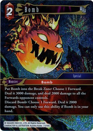 Final Fantasy Opus VII 7-016 Bomb Foil