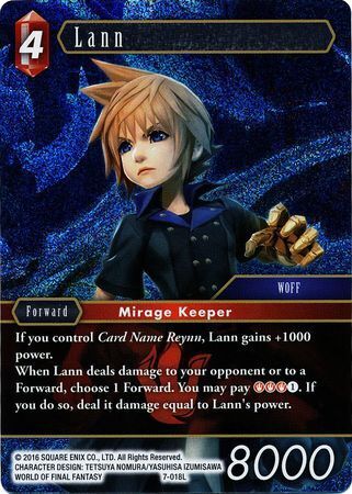 Final Fantasy Opus VII 7-018 Lann Foil