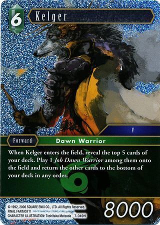 Final Fantasy Opus VII 7-049 Kelger Foil