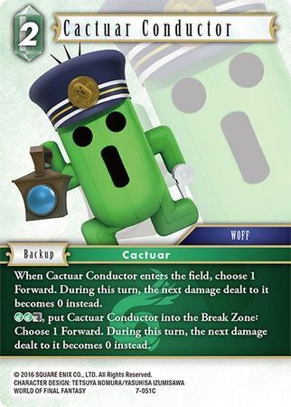 Final Fantasy Opus VII 7-051 Cactuar Conductor