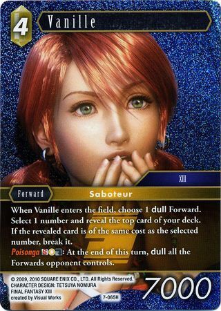 Final Fantasy Opus VII 7-065 Vanille Foil