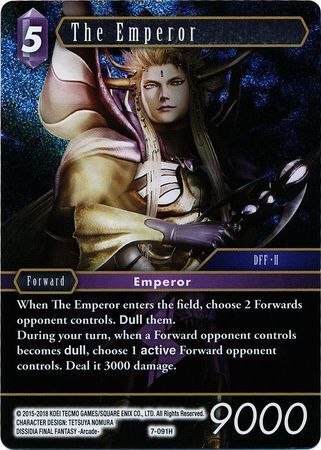 Final Fantasy Opus VII 7-091 The Emperor Foil