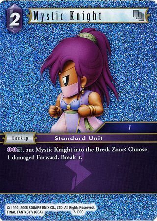 Final Fantasy Opus VII 7-100 Mystic Knight  Foil