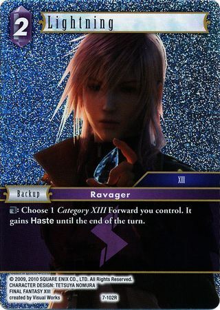 Final Fantasy Opus VII 7-102 Lightning Foil