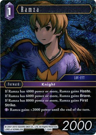 Final Fantasy Opus VII 7-104 Ramza Foil