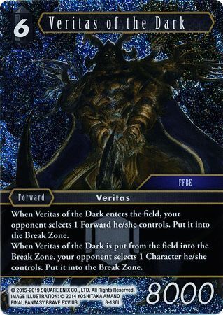 Final Fantasy Opus VIII 8-136 Veritas of the Dark Foil