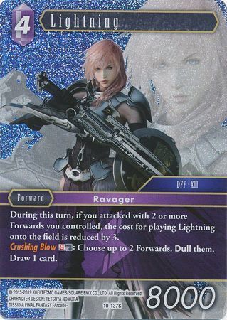 Final Fantasy Opus X 10-137 Lightning Foil