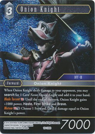 Final Fantasy Opus X 10-139 Onion Knight Foil