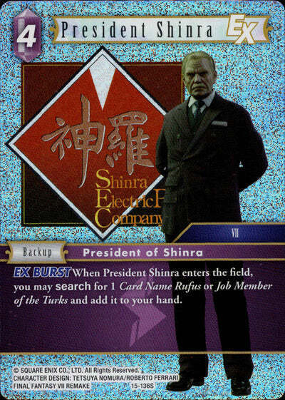 Final Fantasy Opus XV - 15-136 President Shinra Foil