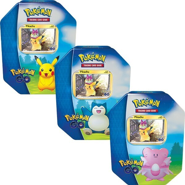 Pokémon TCG Pokémon GO Tin Pikachu, Snorlax or Blissey