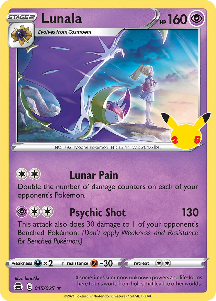 Pokemon Celebrations 015-025 Lunala