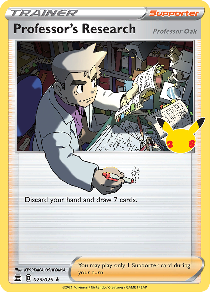 Pokemon Celebrations 023-025 Professor’s Research (Professor Oak)