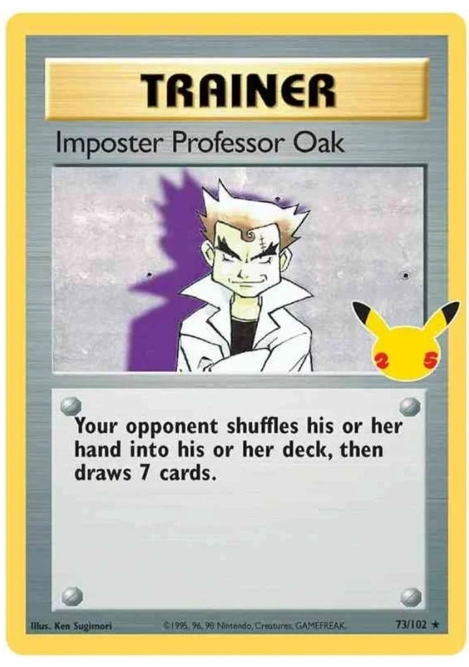 Pokemon Celebrations Imposter Professor Oak Celebrations Classic Collection