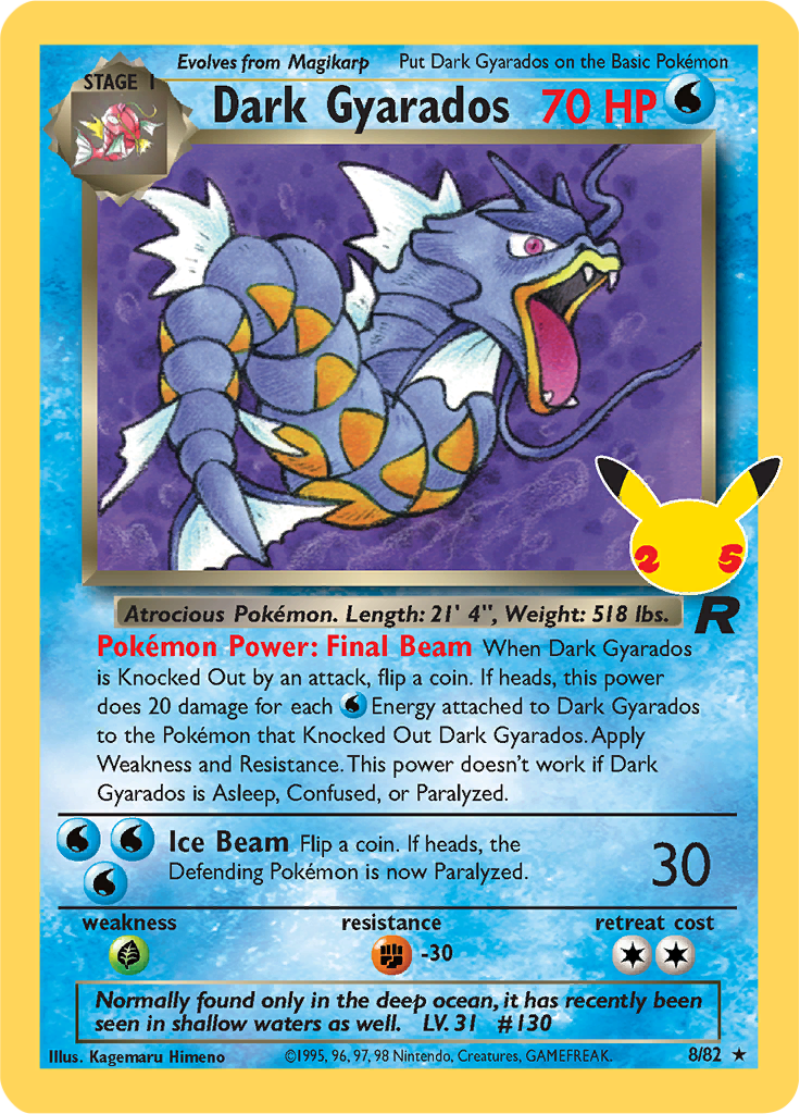 Pokemon Celebrations Dark Gyarados Celebrations Classic Collection