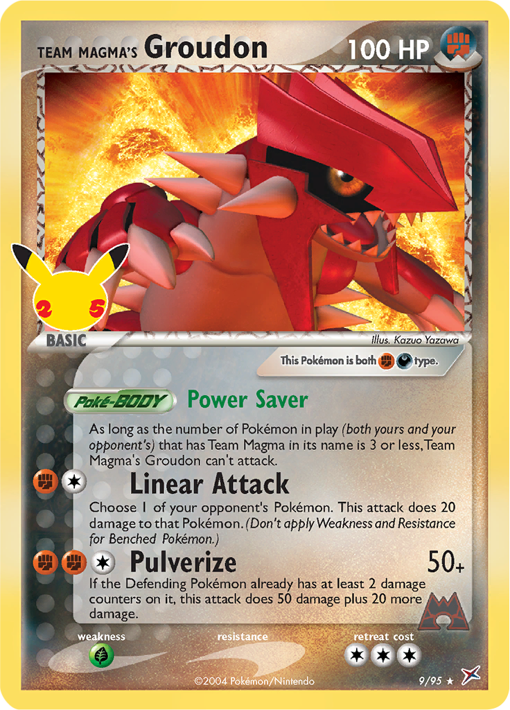 Pokemon Celebrations Team Magma's Groudon Celebrations Classic Collection