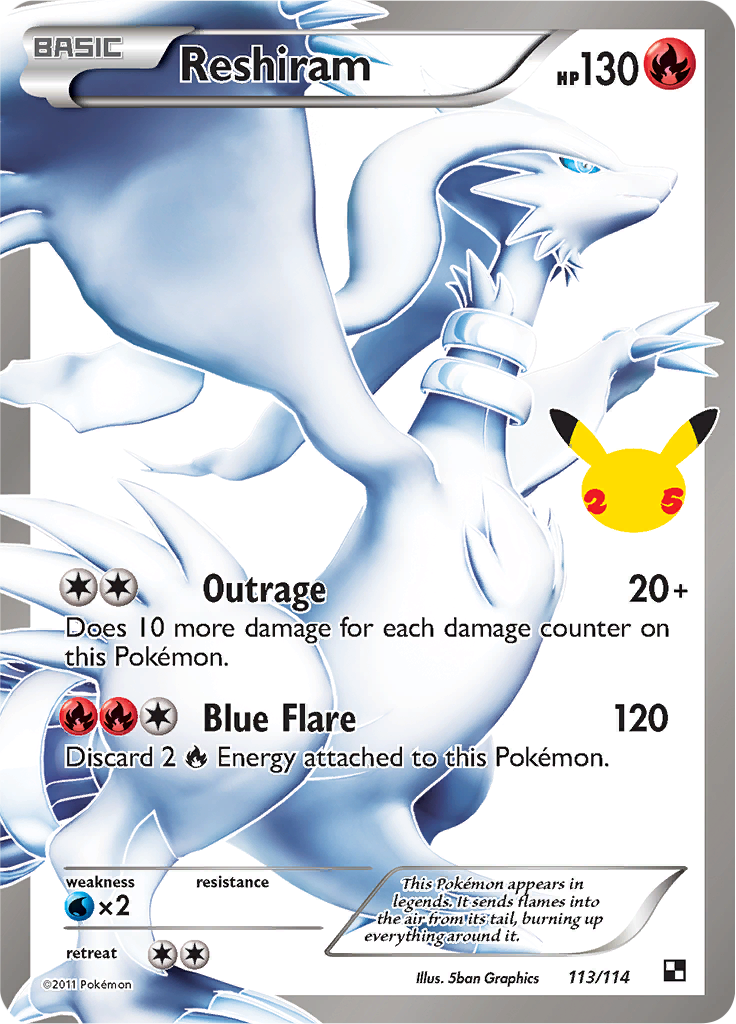 Pokemon Celebrations Reshiram Celebrations Classic Collection