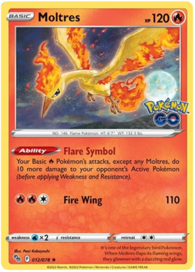 SWSH Pokemon Go 012-078 Moltres