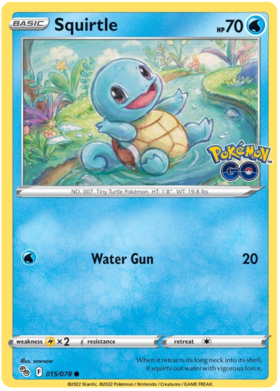 SWSH Pokemon Go 015-078 Squirtle