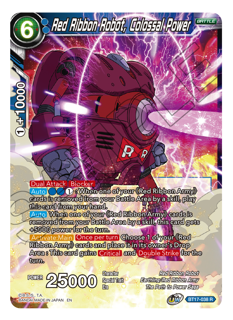 Ultimate Squad BT17-038 Red Ribbon Robot, Colossal Power