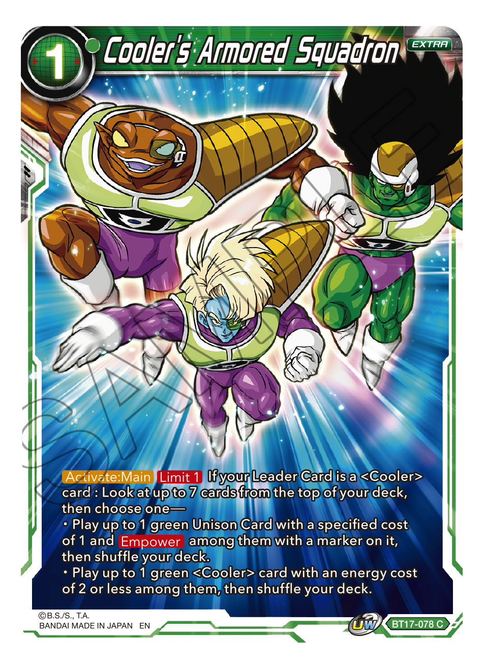 Ultimate Squad BT17-078 Cooler's Armored Squadron