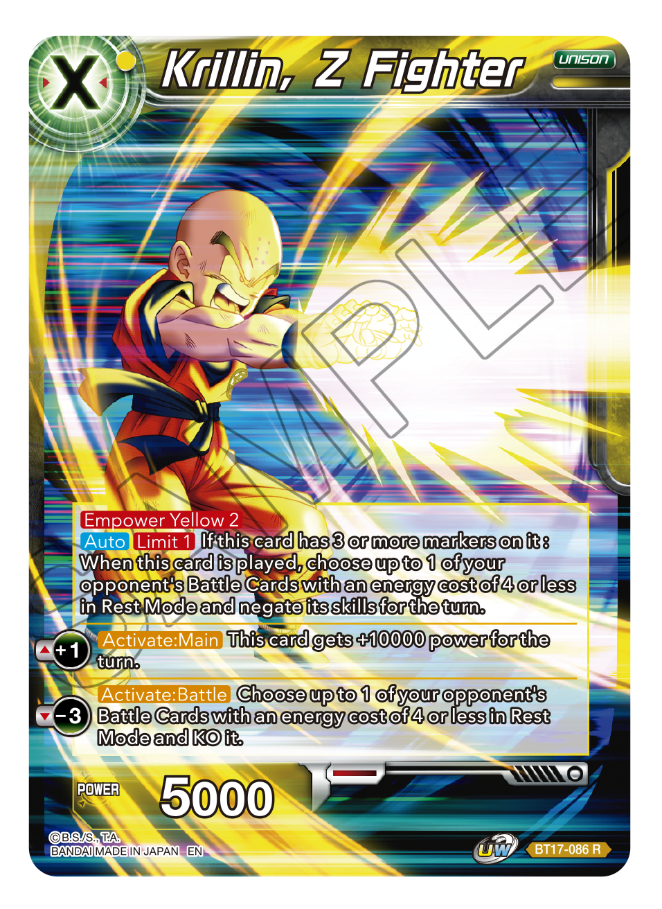 Ultimate Squad BT17-086 Krillin, Z Fighter